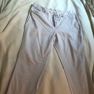 Purple patterned khakis by gap